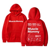 KFJND เสื้อฮู้ดกล้ามแบบกราฟิกของแม่เสื้อมีฮู้ดกันหนาว Meme ตลกออกกำลังกายเสื้อวอร์มผ้าฝ้ายขนแกะมีฮู้