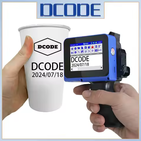 DCODE DC12 Portable Mini Split Printer 12.7mm Handheld Inkjet Printer Non-encrypted QR Barcode Image