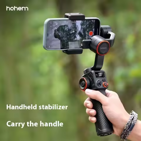 Hohem-iSteady M6 Kit Gimbal for Smartphone, 3-Axis Gimbal, AI Tracker, Fill Light, for iPhone 16 Pro