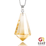 [Zhengjia Jewelry] Citrine Extremely Clean Pendulum 2.7g Pendant|925 Silver