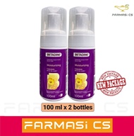 BETADINE Feminine Wash Foam Moisturising Calendula 100ml x 2 bottles (TWIN) EXP:07/2026 [ Betadine ]