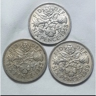 [GENUINE] 1959 United Kingdom 6 pence  (#UK05)