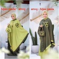 HIJAU Light green army/army light green Echo poncho mukena