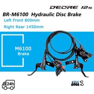 SHIMANO DEORE M6100 Brake Hydraulic Disc Brake Caliper M6120 Brake 4 Piston MTB Hydraulic Disc Brake