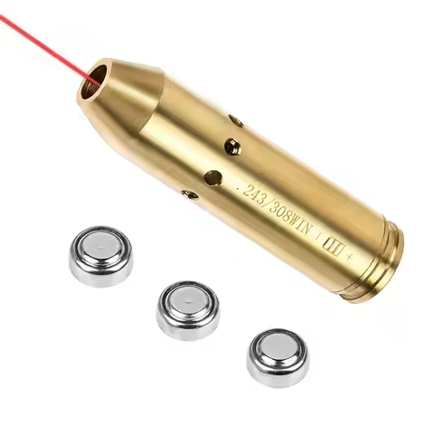 EZshoot Bore Sight For 243 308WIN 7MM-08REM Red Dot Laser Boresighter with Batteries For Rifle Pisto