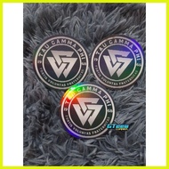 ■ ◥ ✆ TAU GAMMA PHI TAU GAMMA SIGMA TRISKELION STICKER