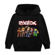 เสื้อผ้าเด็ก roblox เด็ก hoodie เสื้อสเวตเตอร์แขนยาวลำลองสำหรับ Boys Girls S-5XL