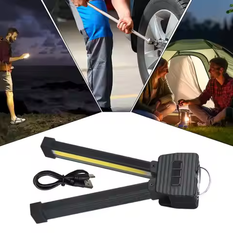 7-speed dimming flash Gym Lamp for Posing Portable magnetic base LED Lamp waterproof with Hanging Ho