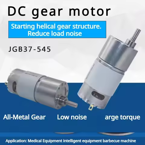 JGB37-545 Miniature DC Deceleration Motor 12v/24v 7-960RPM All Metal Gearbox High Torque Forward And