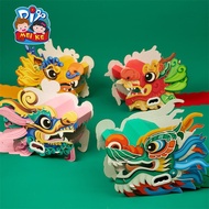 New Year Spring Festival Lucky Dragon Hat DIY Handmade Childrens Cap Material Kit Traditional Chines
