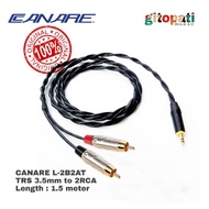 Canare L-2b2at TRS 3.5mm to 2 RCA 150cm high quality