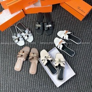 Fashion QC H Button Sandals in orange box available in stock. code 666-8