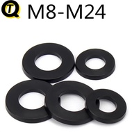 M8-M24 Black Nylon High Temperature Resistant Gasket Round Plastic Insulation Flat Gasket Polyethyle
