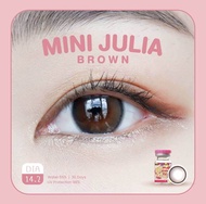 คอนแทคเลนส์ Julia Light Brown / Brown / Gray / Black (Kitty Kawaii) ขนาดมินิ 🌷 ลายฮิต สุดปังในเกาหลี