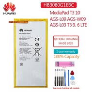 แบตเตอรี่🔋สำหรับ Huawei MediaPad T3 10 AGS-L09 AGS-W09 AGS-L03 T3 (HB3080G1EBW) 9.6แท็บเล็ตLTEขนาด8.