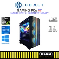 Cobalt Gaming Desktop PC IT08 - Intel i5-14400KF - GeFroce RTX 4060 8GB - 32GB DDR5 RAM - 1TB SSD (2Yrs Pickup)