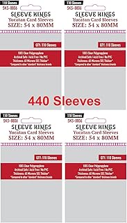 Sleeve Kings Yucatan Card Sleeves 54 X 80 mm (4x110 Pack, 440 Sleeves)