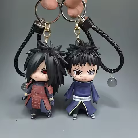 Anime Naruto Kawaitu uchiha madara Keychain Deidara Kakashi Gaara pendant backpack decorative toys a