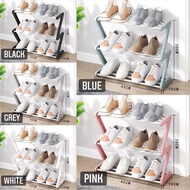 Portable Shoe Rack 3-Tier Zigzag Shoe Rack Size 45 x 19 x 35 Cm