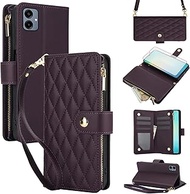 Asuwish Phone Case for Samsung Galaxy A06/A07 with Tempered Glass Screen Protector and Zipper Wallet