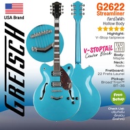 ⭐USA Brand⭐ Gretsch® G2622 Streamliner Center Block With V-Stoptail กีตาร์ไฟฟ้า Hollow Body
