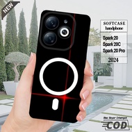 case TECNO Spark 20 -Spark 20C -Spark 20 Pro -Spark 20 Pro Plus -silikon hitam bening Lentur elastis