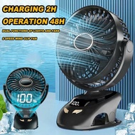 15000mAh Rechargeable Clip-on Fan with Portable Mini Fan Desk Electric Fan Pigfly