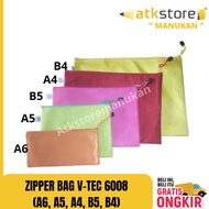 Zipper Bag V-Tec 6008 (A5 A4 A6 B4 B5) makeup Pouch/ Pencil case/ Multipurpose container/