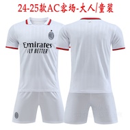 AC Milan Home Jersey 24-25 AC Milan Football Kit 11 Number Ibrahimovic 10 Number Leo 19 Number Theo