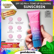 [100% ORIGINAL] GOSKIN TONE UP GLOWING SUNSCREEN Go Skin HQ  SPF 50+ 10ml mini & 50ml Whitening