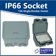 FYM IP66 Weatherproof Waterproof Single Double Switch Socket Outlet 13A
