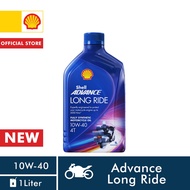 Shell Advance Long Ride 10W-40 (1Liter) - Fully Synthetic Oil Ideal for Long Rides