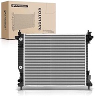 A-Premium Engine Coolant Radiator Assembly with Transmission Oil Cooler Compatible with Cadillac SRX 2010-2016 &amp; Saab 9-4X 94X 2011, 3.0L 3.6L, Automatic Transmission, Replace# 23428314