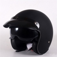 Motorcycle Helmet Retro Vintage 3/4 Open Face Helmet Half Classic Vespa Pilot Mopeds Chopper Cafe Ra