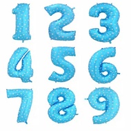 40 cm Blue Number Foil Balloon / Blue Number Balloon