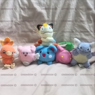 Pokemon Vintage Azurill, Wartortle, Meowth, Torchic, Hoppip, Blissey