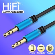 Audio Nylon Braided Jack Audio Cable 3.5mm Speaker Wire Auxiliary Cable