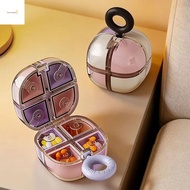 GOURMETGALORE  Cube Pill Box, Sealed   Cube Pill Organizer, Pill Storage Box 8 Grids Portable Round 