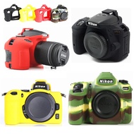 Silicone Skin DSLR Camera Body Case Bag for Nikon Z50 Z5 D850 D780 D750 D610 D600 D3500 D5300 D5500 