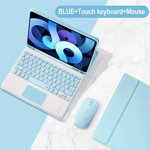 For iPad 10th Generation 10.9 Inch Tablets Keyboard Case For iPad Pro 11 2024 Air 4 5 iPad Air 2 Air