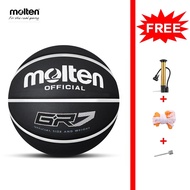 COD✅2023✅ MOLTEN GR7 Basketball FIBA Size 7 with 12 Panels and Rubber Material (Black)