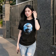 Men's White Short Sleeve Striped T-Shirt "Seventy EIGHT" | Casual Premium cotton Combat 24s