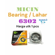 1 PCS MICIN BEARING 6302 LAHER 6302 KLAHER 6302 LAHAR 6302 MOTORCYCLE WHEEL BEARING