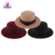 [Dynwave2] Classic Fedora Hat Jazz Hat Men Party Church Trilby Hat with Ribbon Band
