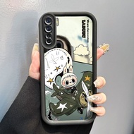 HP HIJAU OPPO A91 OPPO F15 OPPO Reno 3 Phone Case Softcase Silicone Cute Alien Character Airplane Ar