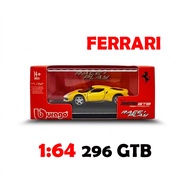 Bburago 1: 64 Ferrari 296 GTB Model Car Ferrari F171 Supercar
