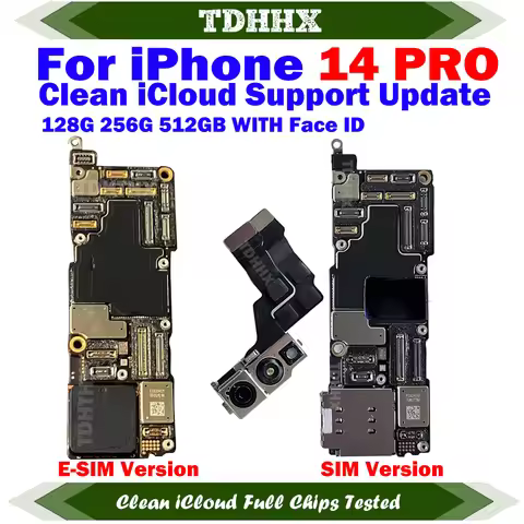 Motherboard For iPhone 14 Pro Clean iCloud Mainboard With system 256g Logic Board Full Function Supp