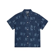 Casual MLB Full Print Denim Jacket for Men & Women - Perfect Couples Gift