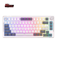 RK ROYAL KLUDGE ปะเก็นติด H81คีย์บอร์ดแบบกลไกแบบ Keyboard Gaming RGB โหมด Tri-Mode บลูทูธ2.4G USB-C 