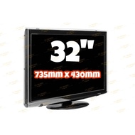 Pelindung Skrin TV Akrilik/Acrylic Tv Screen Protector / Tv Protector Screen / Lcd Concept Hanger 32